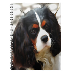 Porträtt i en spanjor i Kung Charles Cavalier Anteckningsbok