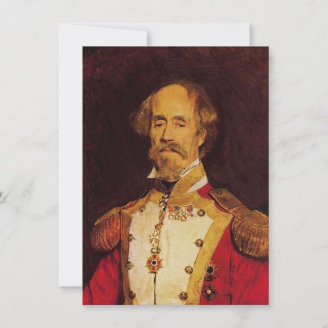 Porträtt i en spansk general kort (Framsida)