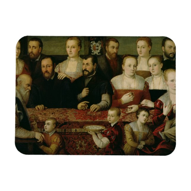 Porträtt i en stor familj magnet (Horisontell)
