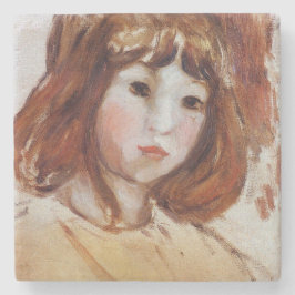 Porträtt i en ung flicka (av Berthe Morisot) Stenunderlägg