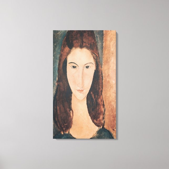 Porträtt i en ung flicka canvastryck (Framsida)