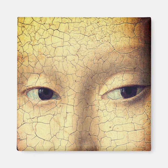 Porträtt i en ung flicka (detaljer) magnet (Framsidan)