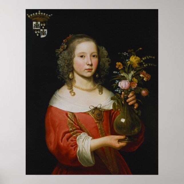 Porträtt i en ung flicka poster (Framsidan)