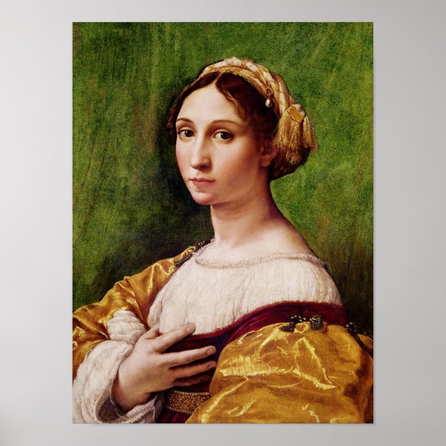 Porträtt i en ung flicka poster (Framsidan)