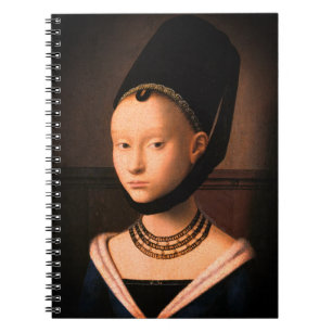 Porträtt i en ung kvinna (av Petrus Christus) Anteckningsbok