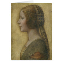 Porträtt i en Young Fiancee av Leonardo da Vinci
