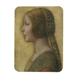 Porträtt i en Young Fiancee av Leonardo da Vinci Magnet