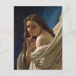 Porträtt i en Young Woman av Pierre Auguste Cot Vykort