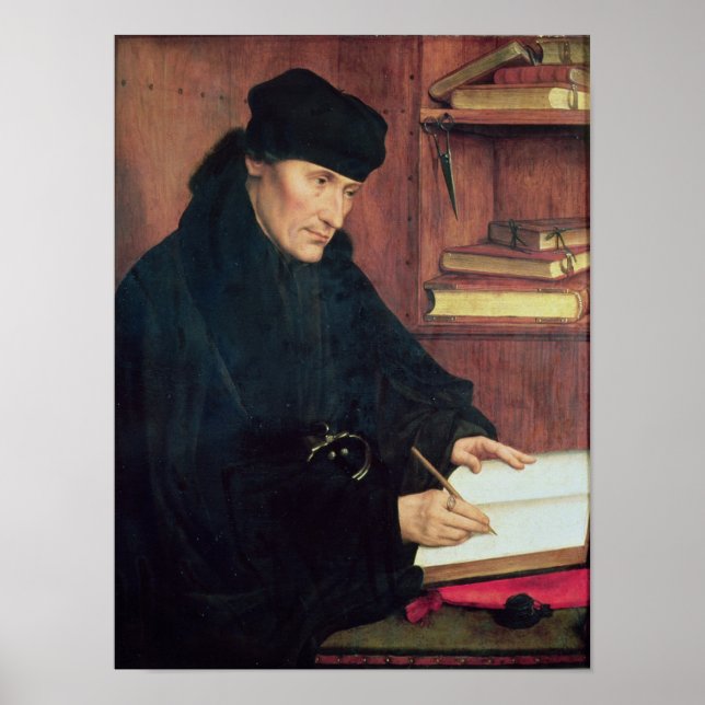 Porträtt i Erasmus of Rotterdam Poster (Framsidan)