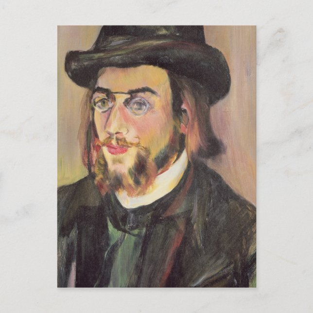 Porträtt i Erik Satie c.1892 Vykort (Framsida)