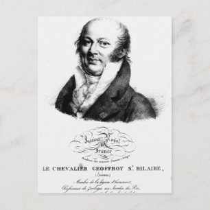 Porträtt i Etienne Geoffroy Saint-Hilaire Vykort