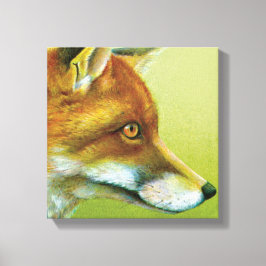 Porträtt i ett rävsax-kanvastryck canvastryck