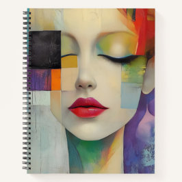 Porträtt i Färg-blocket Surrealism