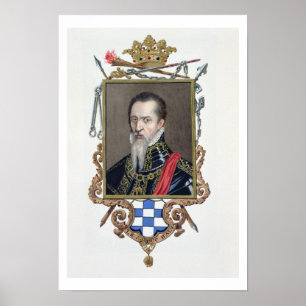 Porträtt i Ferdinand Alvarez de Toledo Duke of Al Poster