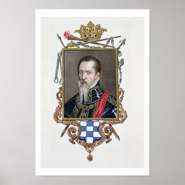 Porträtt i Ferdinand Alvarez de Toledo Duke of Al Poster (Framsidan)