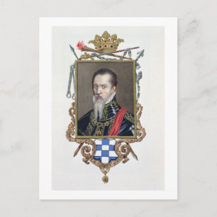 Porträtt i Ferdinand Alvarez de Toledo Duke of Al Vykort