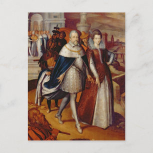 Porträtt i Ferdinand I och hans systerdotter Vykort