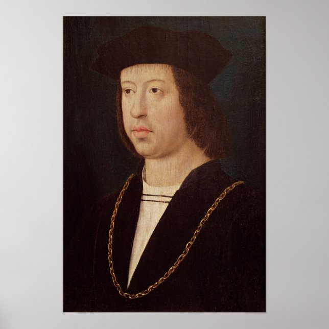 Porträtt i Ferdinand II Kung i Spanien Poster (Framsidan)