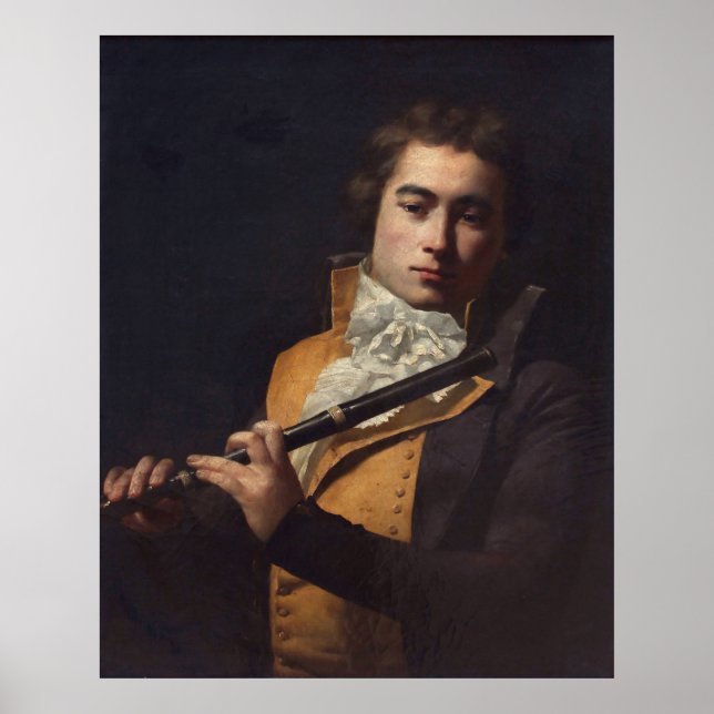 Porträtt i Flutist Devienne Poster (Framsidan)