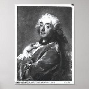 Porträtt i Francois Boucher 1741 Poster
