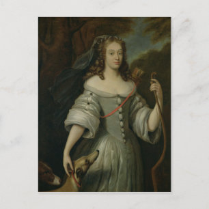 Porträtt i Francoise Louise de la Baume Vykort