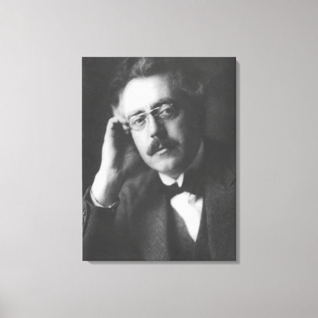 Porträtt i Frank Bridge (1879-1941) (b/w bild) Canvastryck (Framsida)