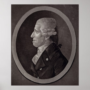 Porträtt i Franz Joseph Haydn Poster