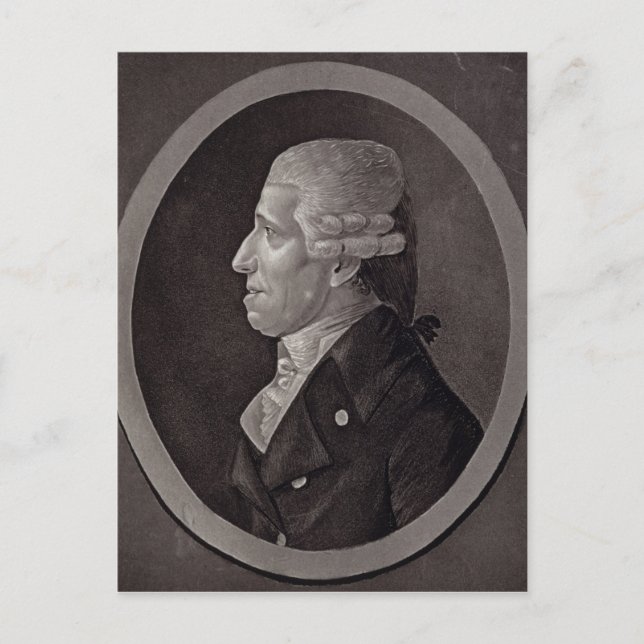 Porträtt i Franz Joseph Haydn Vykort (Framsida)