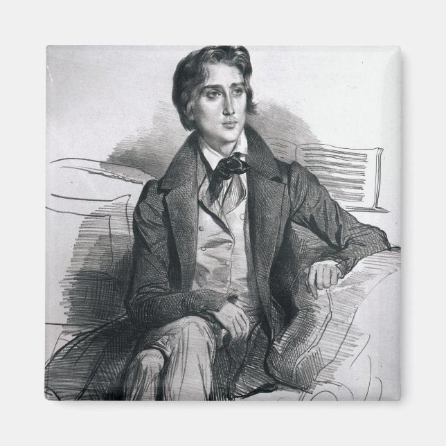 Porträtt i Franz Liszt 1832 Magnet (Framsidan)