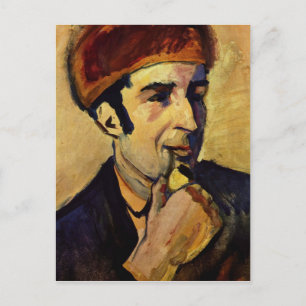 Porträtt i Franz Marc av den 8 augusti Macke Vykort