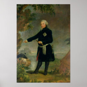 Porträtt i Frederick II Underbaren 1772 Poster