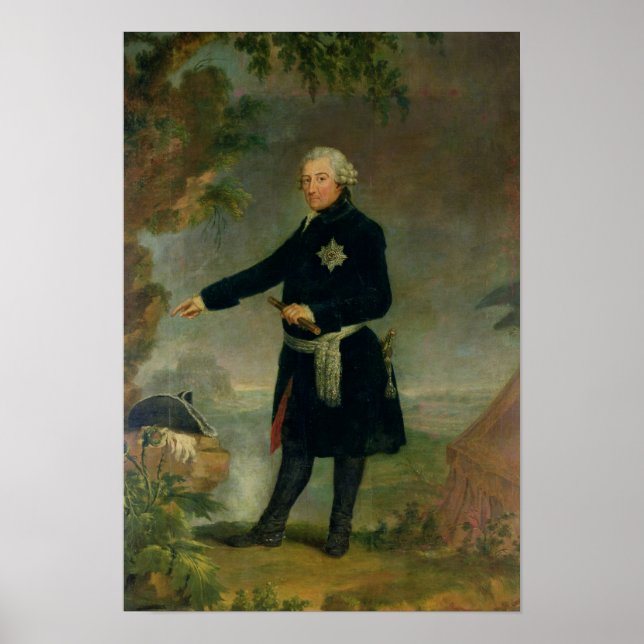 Porträtt i Frederick II Underbaren 1772 Poster (Framsidan)