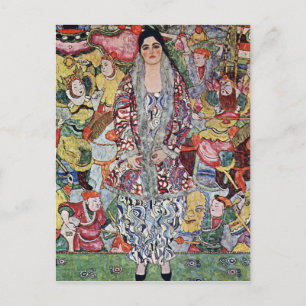 Porträtt i Frederika Maria Beer av Gustav Klimt Vykort
