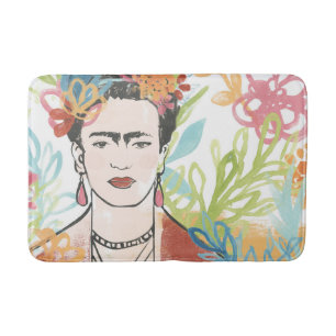 Porträtt i Frida Kahlo Badrumsmatta