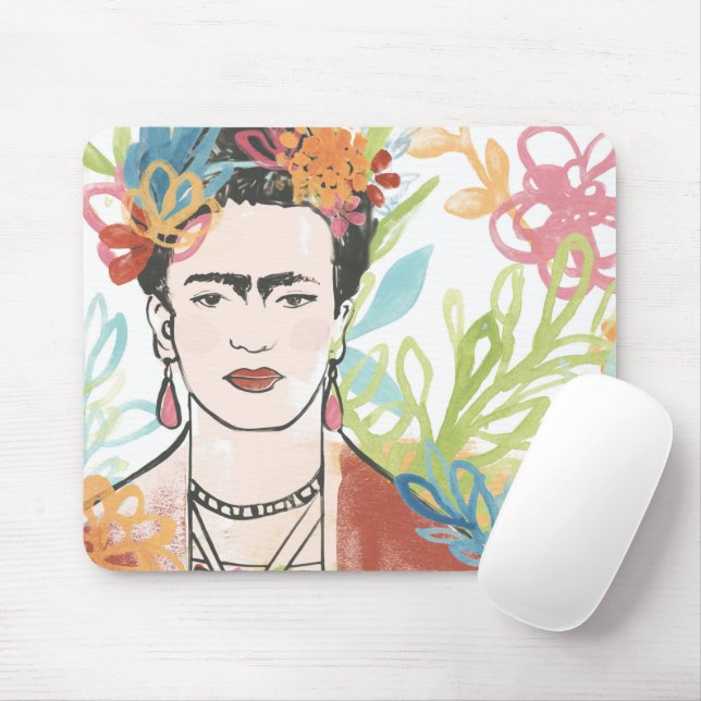 Porträtt i Frida Kahlo Musmatta (Med mus)
