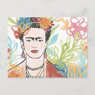 Porträtt i Frida Kahlo Vykort