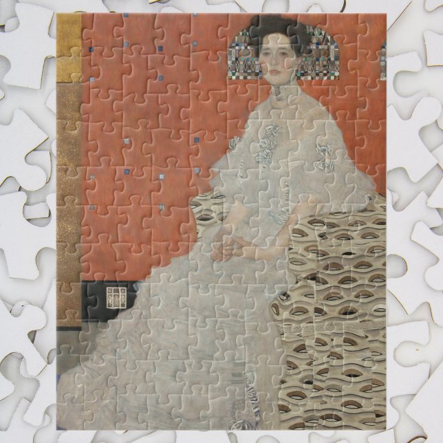 Porträtt i Fritza Riedler av Gustav Klimt Pussel (Skapare uppladdad)