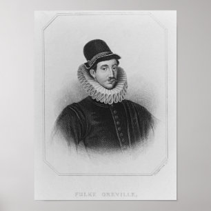 Porträtt i Fulke Greville 1st Baron Brooke Poster