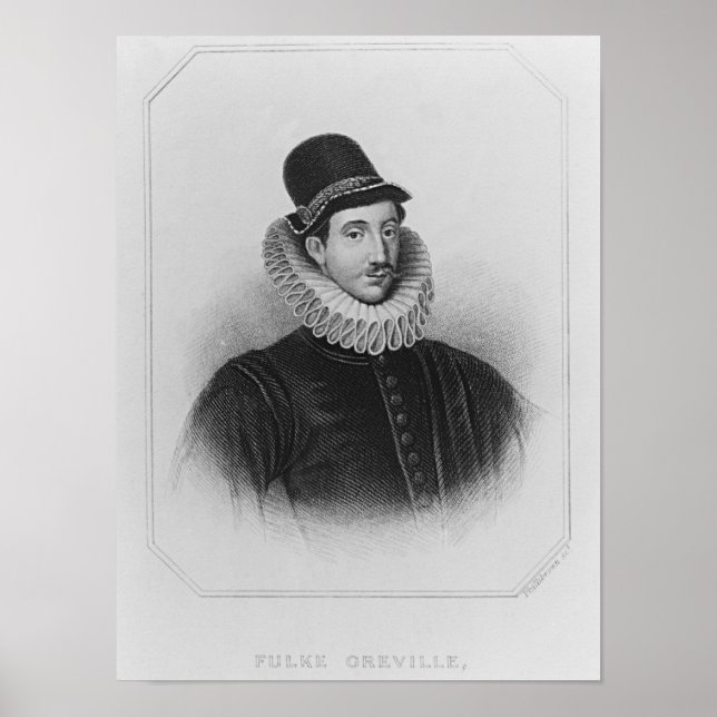 Porträtt i Fulke Greville 1st Baron Brooke Poster (Framsidan)