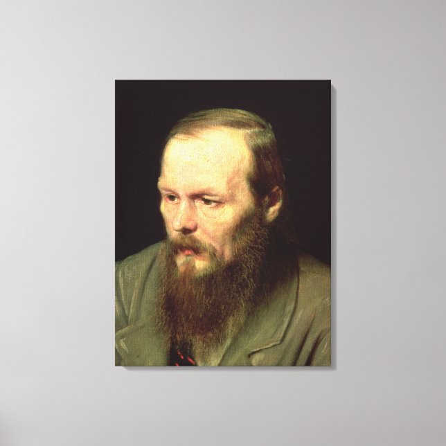 Porträtt i Fyodor Dostoyevsky 1872 Canvastryck (Framsida)