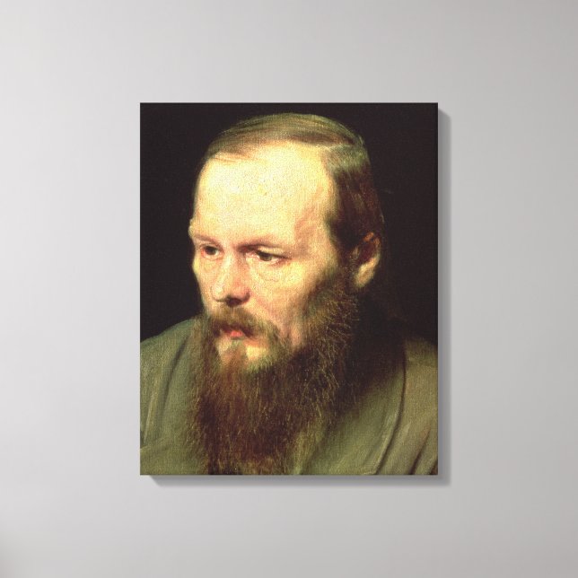 Porträtt i Fyodor Dostoyevsky 1872 Canvastryck (Framsida)