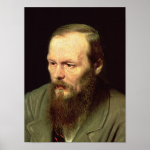 Porträtt i Fyodor Dostoyevsky 1872 Poster