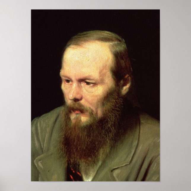 Porträtt i Fyodor Dostoyevsky 1872 Poster (Framsidan)