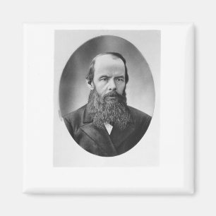 Porträtt i Fyodor Mikhailovich Dostoyevsky Magnet