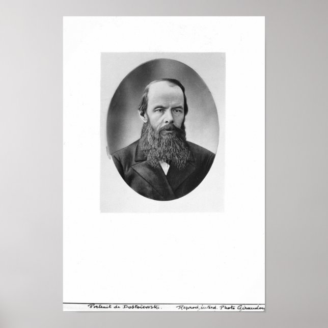 Porträtt i Fyodor Mikhailovich Dostoyevsky Poster (Framsidan)