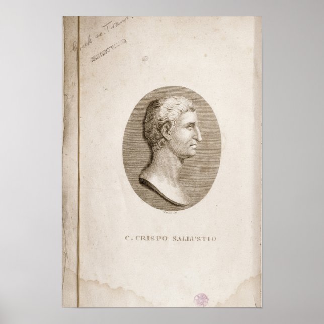Porträtt i Gaius Crispus Sallust Poster (Framsidan)