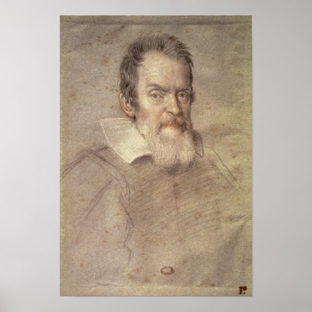 Porträtt i Galileo Galilei Astronomer Poster (Framsidan)