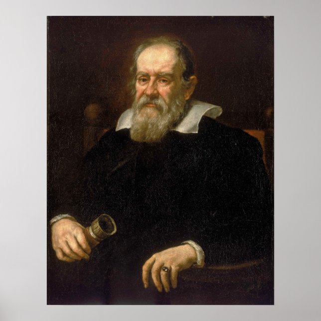 Porträtt i Galileo Galilei av Justus Kuniermans Poster (Framsidan)