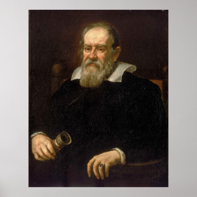 Porträtt i Galileo Galilei av Justus Kuniermans Poster (Framsidan)
