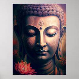 Porträtt i Gautam Buddha Art Poster